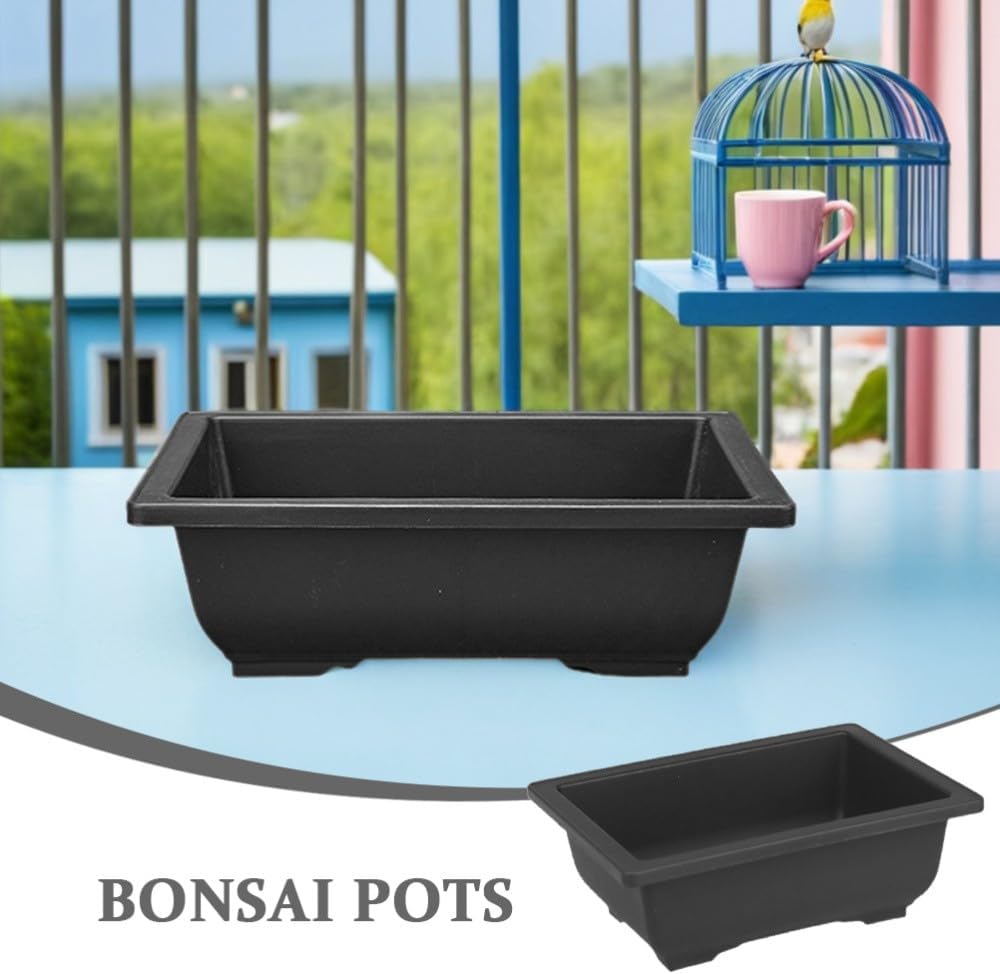 ya 26 10.21 baidi 5 Pcs Bonsai Pots tangular Flower Flowerpot Succulent Planter
