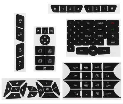ya 6 8.24 baidi Suitable for Mercedes-Benz C200/C250/C300 AC Climate Window Button Repair Decal Sticker!
