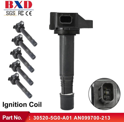 ya 9 10.24 6X Ignition Coils for Honda Odyssey for Accord Pilot for Acura MDX RLX TLX 30520-5G0-A01