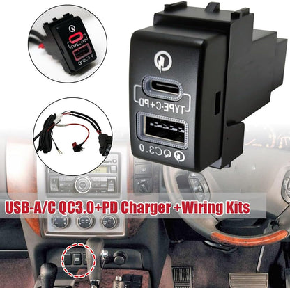 ya 13 9.15 baidi For for Nissan for Altima Sentra for X-Trail Pathfinder Frontier Rogue USB QC3.0 for Charger PD