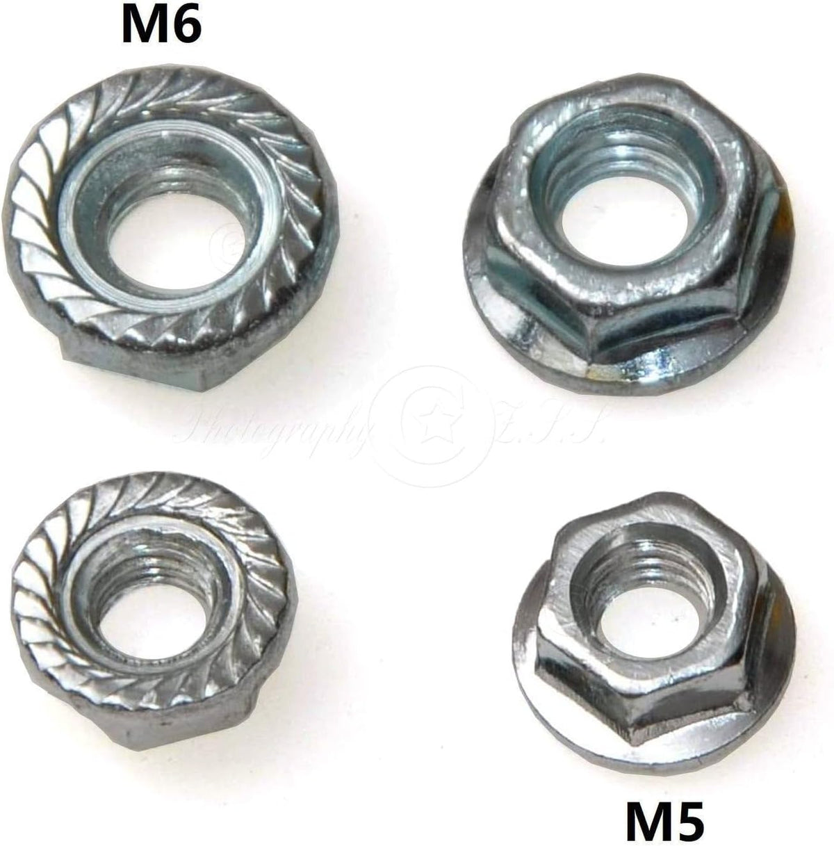 ya 13 9.15 baidi 2x/Lot Aluminum Hex M5+M6 Nuts Locknuts for Motorcycle Bike RC Model Repair Unit