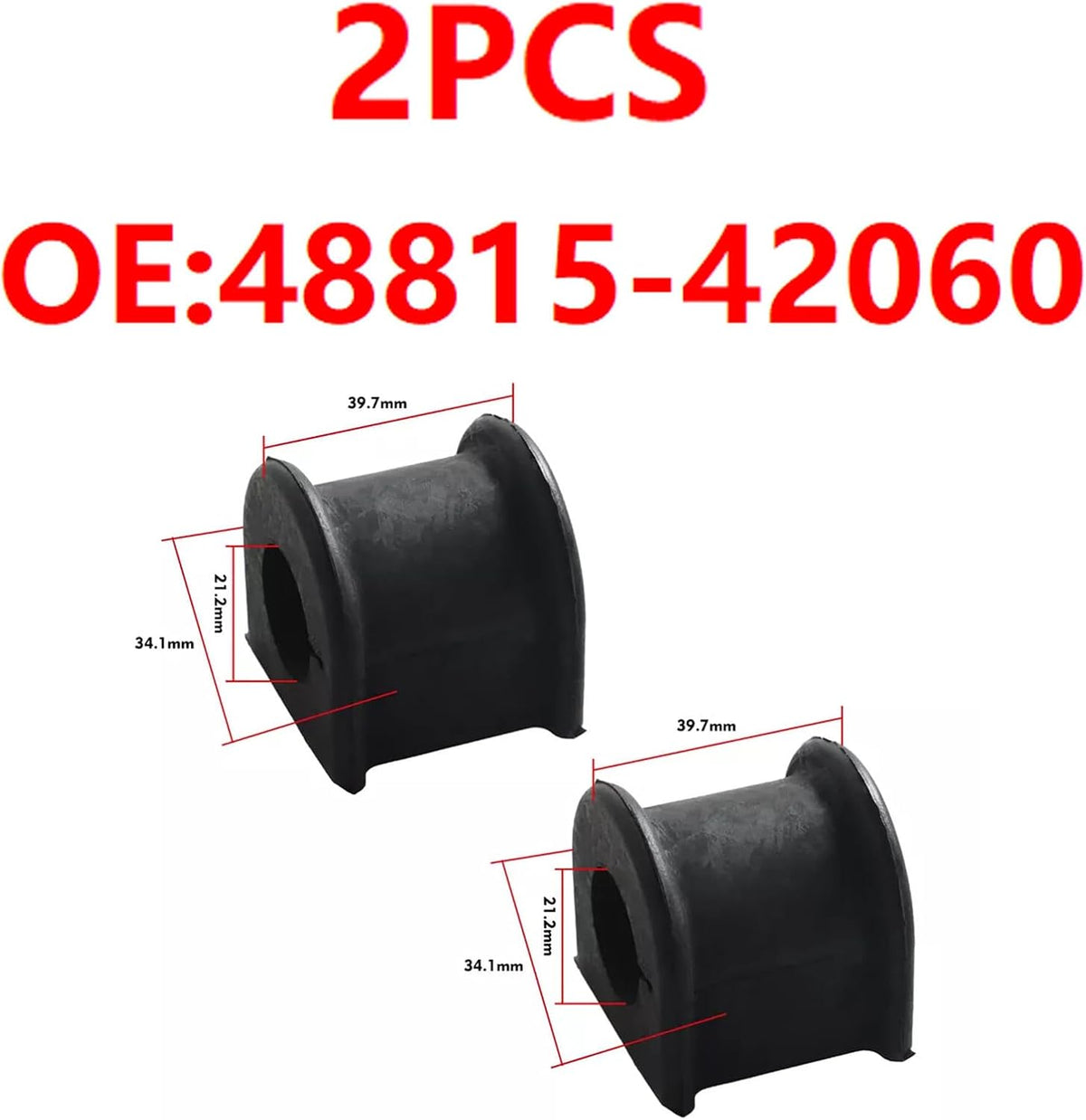 ya 11 9.14 baidi2PCS for Toyota for RAV4 2001-2005 Front Stabilizer Bushing US Stock