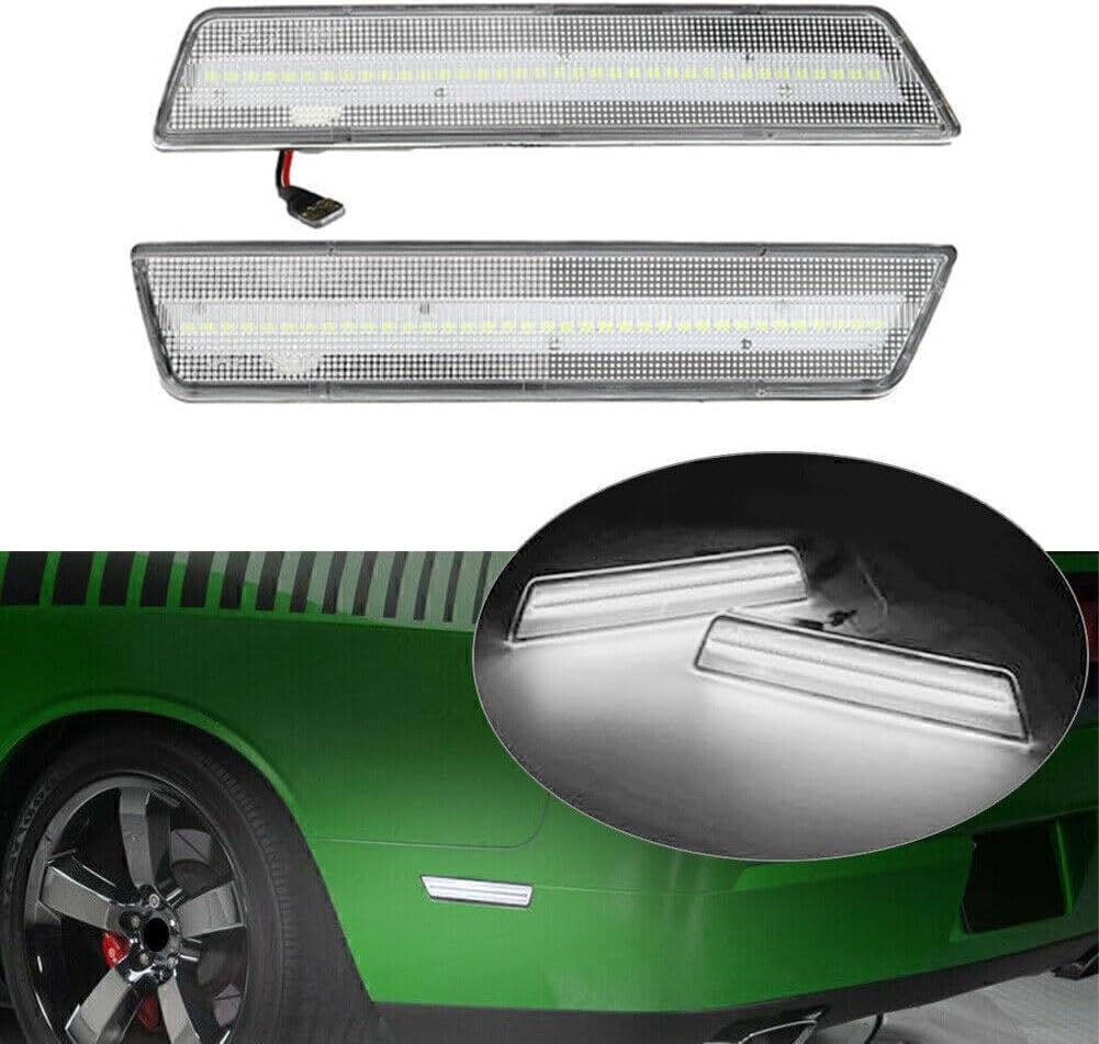 ya 13 9.15 baidi LED Car Rear Side Marker Lights Fit 08-14 for Dodge Challenger / 11-14 Char