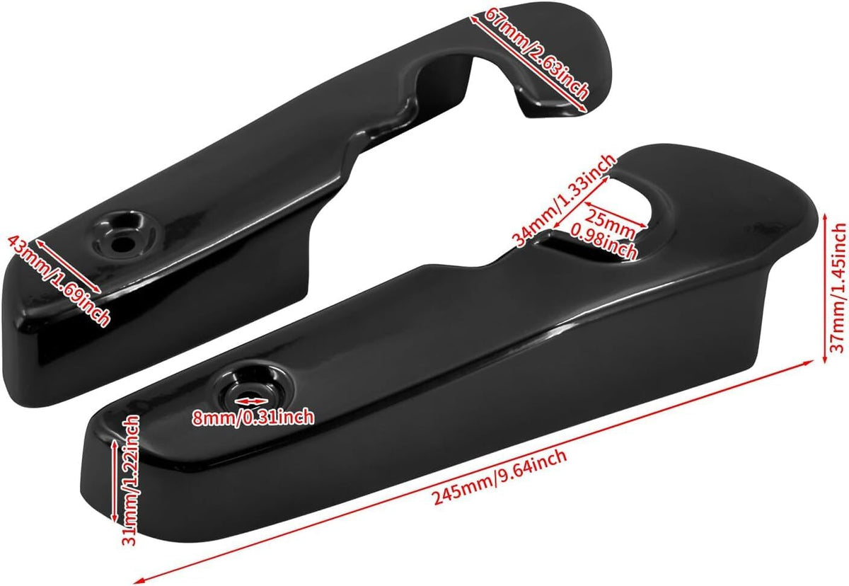 ya 28 10.13 zhengce Gloss Black Short Rear Fender Support Bracket Covers for Harley Sportster