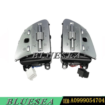 ya 4 8.8 Steering Wheel Switch Button A0999054704 for Mercedes-Benz (Silver)
