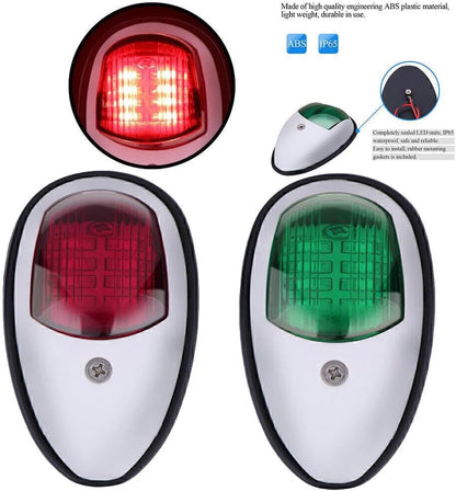ya 4 8.14 12V Red Green Navigation Light Boat Bow LED Waterproof Marine Boat Yacht