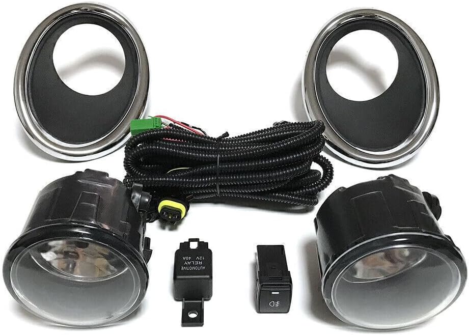 ya 10 9.16 zhengce Pair Fog Light Lamp+Wiring+Switch Kit for Nissan QASHQAI J11 2014-2017 2016