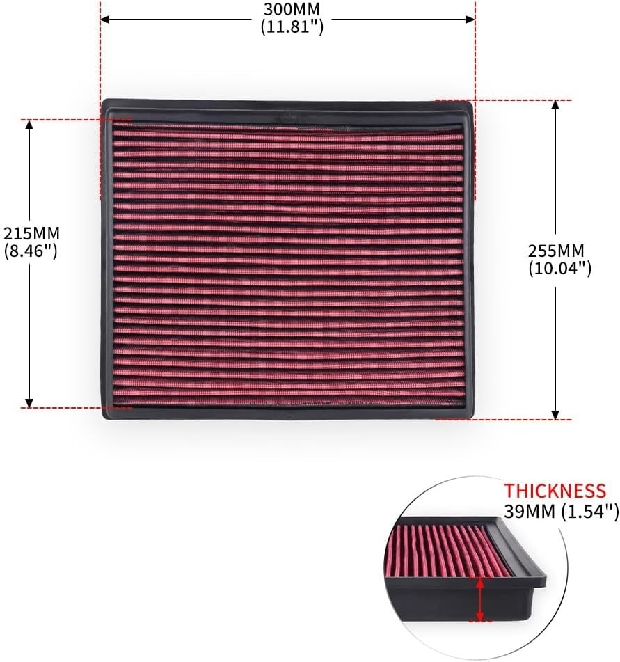 ya 13 9.15 baidi 33-5017 Fit For 14-21 Tundra 5.7L 16-23 Tacoma 3.5L Drop In High Flow Air Filter
