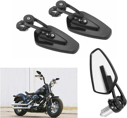 ya 13 9.15 baidi Universal 7/8 22mm Motorcycle Handle Bar End Rearview Side Rear View Mirrors