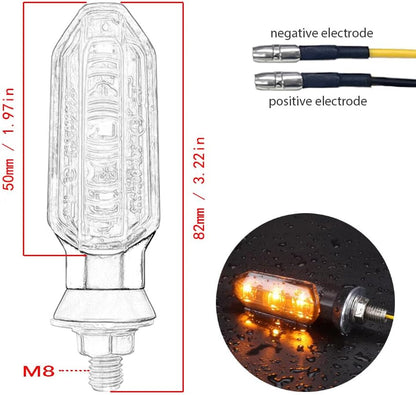 ya 4 8.24 baidi 4x Motorcycle LED Turn Signal Light Motorbike Blinker Indicator Light for Harley