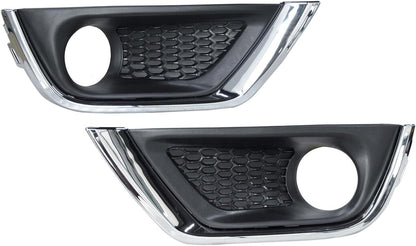 ya 4 8.8 Front bumper fog lamp cover frame chrome decoration one pair for Jeep Compass 2017-2020