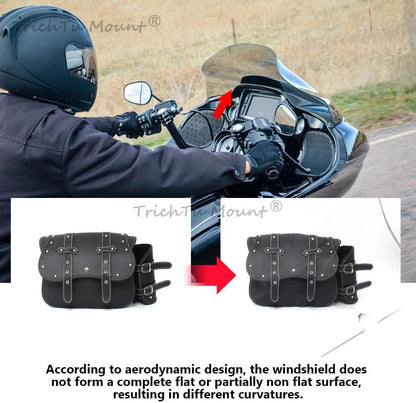 ya 23 10.7 baidi Clear 13 Wave Windshield Windscreen Fit for Harley Road Glide 3 FLTRT 2015-2025
