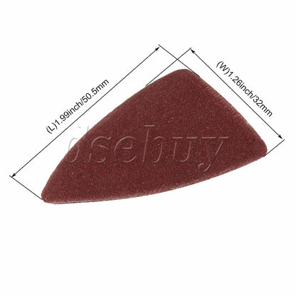 ya 26 10.21 baidi 200 Pieces Alu um Oxide Brown Finger Sandpaper Sheet 60/80/120/180/240 Grit