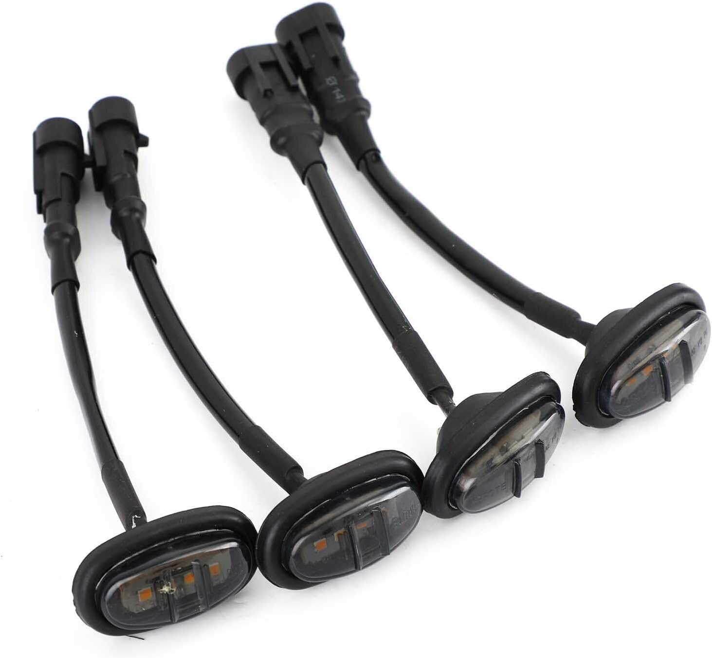 ya 3 8.24 baidi 4Pcs for Bapmic Black Wheel Fender Signal Led Light for ford F-150 Raptor 17-19 CE