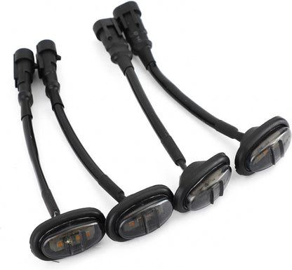 ya 3 8.24 baidi 4Pcs for Bapmic Black Wheel Fender Signal Led Light for ford F-150 Raptor 17-19 CE