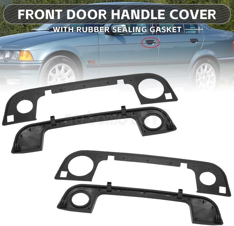ya 10 9.16 baidi 2X Front Door Handle Gasket Rubber Seals for BMW 3 5 7 Series E36 E34 E32