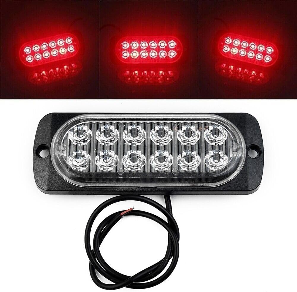 ya 4 8.8 Rear LED Emergency Light Red Replacement Truck 12v ~ 24v Accessories 