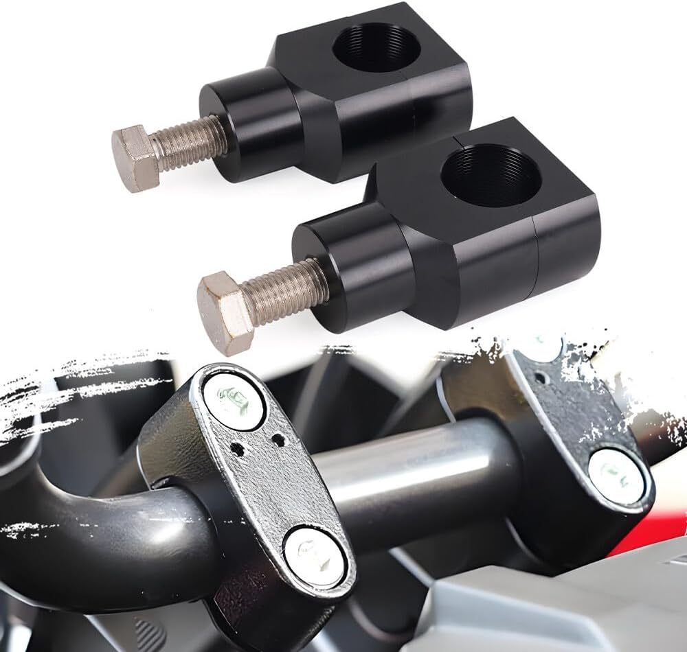 ya 13 9.15 baidi 1 Black Motorcycle Handlebar Risers for Harley Dyna Fatboy Softail Sportster