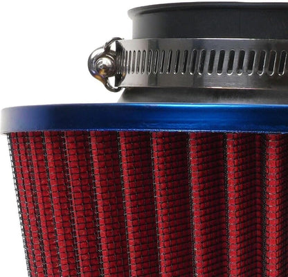 ya 13 9.15 baidi Red 3 76mm Inlet Cold Air Intake Cone Replacement Quality Dry Air Filter