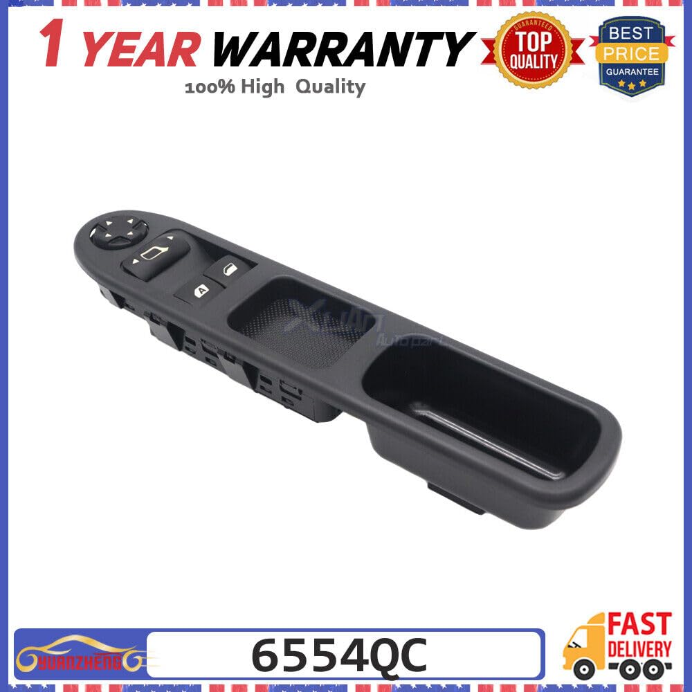 ya 8 8.24 baidi 6554QC for Citroen for Peugeot 207 Power Window Main Switch Driver Left Side 