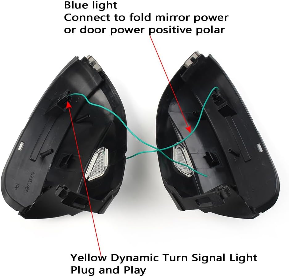 ya 7 8.24 baidi Side Mirror Indicator LED Dynamic Turn Signal Light for VW Scirocco MK3 for Passat