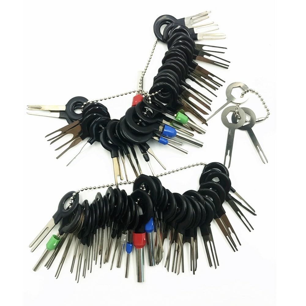 ya 6 8.14 78Pcs Wire Terminal Removal Tool Car Electrical Wiring Crimp Connector Pin Kit