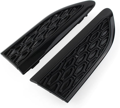 ya 4 8.14 for Land Rover Discovery Sport 2015+ Glossy Black Side Wing Vent Fender Trim 2pc