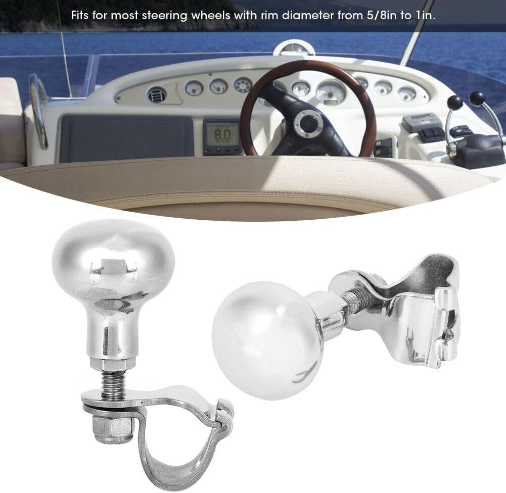 ya 8 8.24 baidi Hot 316 Stainless Steel Steering Wheel Knob Auxiliary Boosters Ball Part For