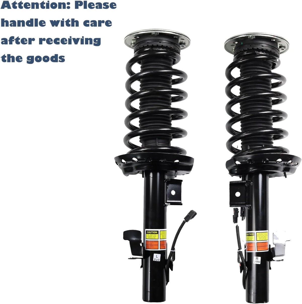 ya 12 10.8 baidi 2X Fit for Range Rover Evoque 2012-2019 FRONT Shock Absorber Struts w/Electric