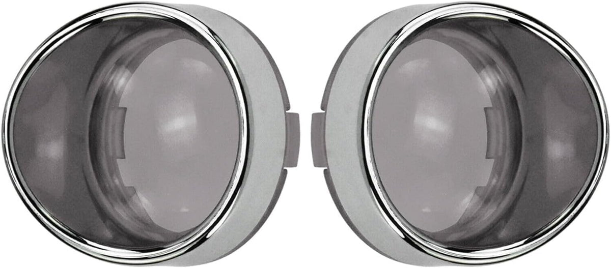 ya 28 10.13 zhengce 2-piece smoked turn signal lens chrome decorative ring f for Ram e sun vis