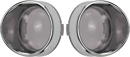 ya 28 10.13 zhengce 2-piece smoked turn signal lens chrome decorative ring f for Ram e sun vis