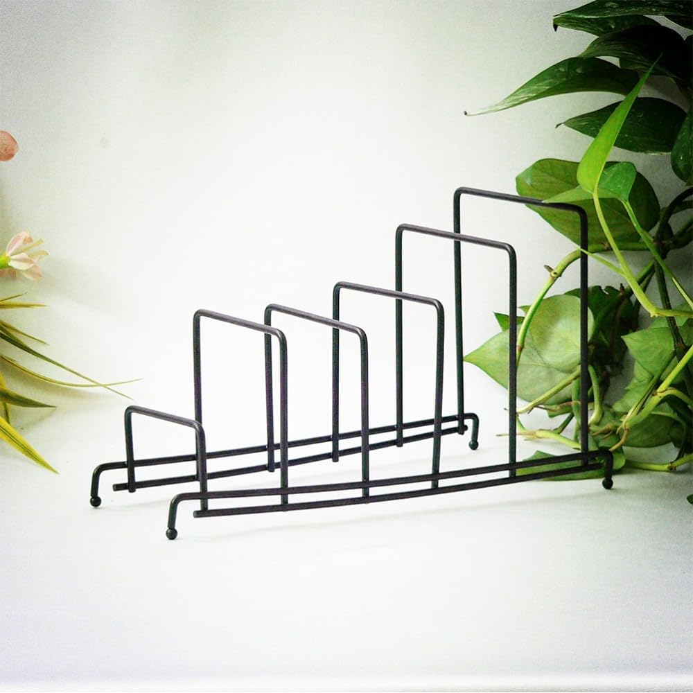 ya 26 10.21 baidi Wrought Iron Stora Rack Plates Holder Baking Pan Organizer Kitchen Dish Dryer-2