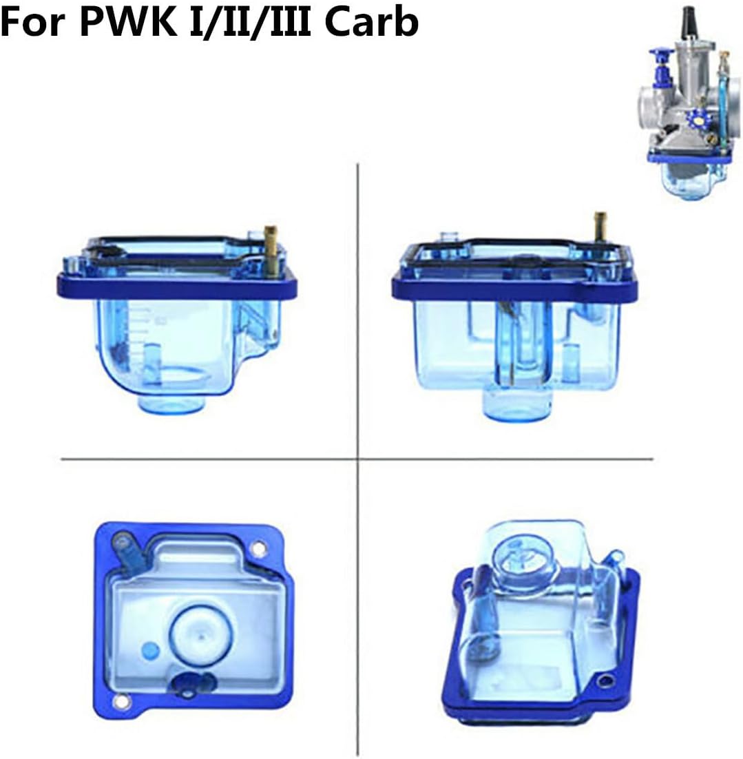 ya 23 10.7 baidi Motorbike Blue Clear Plastic Carburettor Bottom Float Bowl For PWK 21-34mm Carb