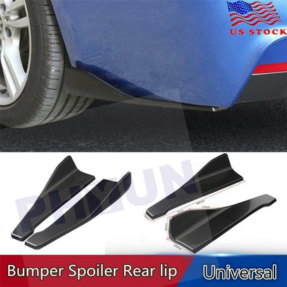 ya 2 8.15 2 Pcs Modified Rear Lip Side Skirt Bumper Spoiler Splitters Universal For Sedan