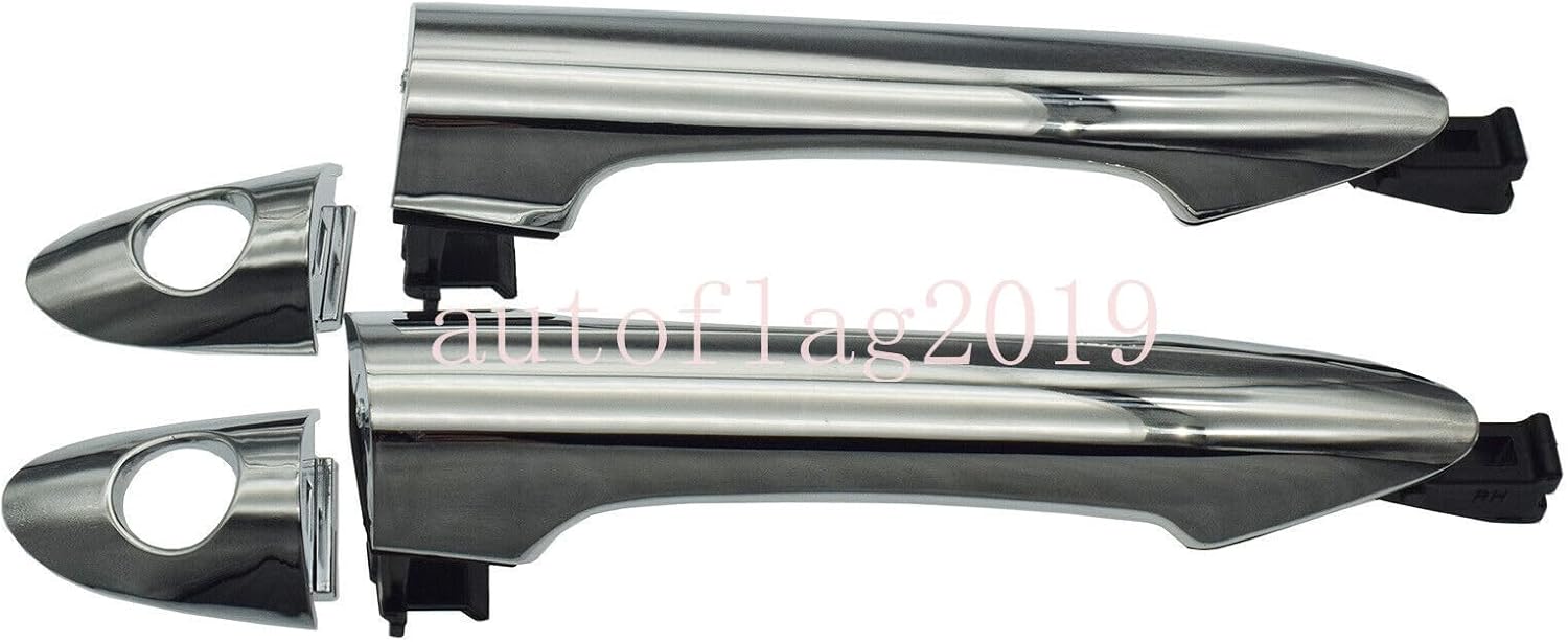 ya 2 8.15 Exterior Door Handle Chrome Pair Front LH and RH Suitable for Kia Picanto 2011-2016