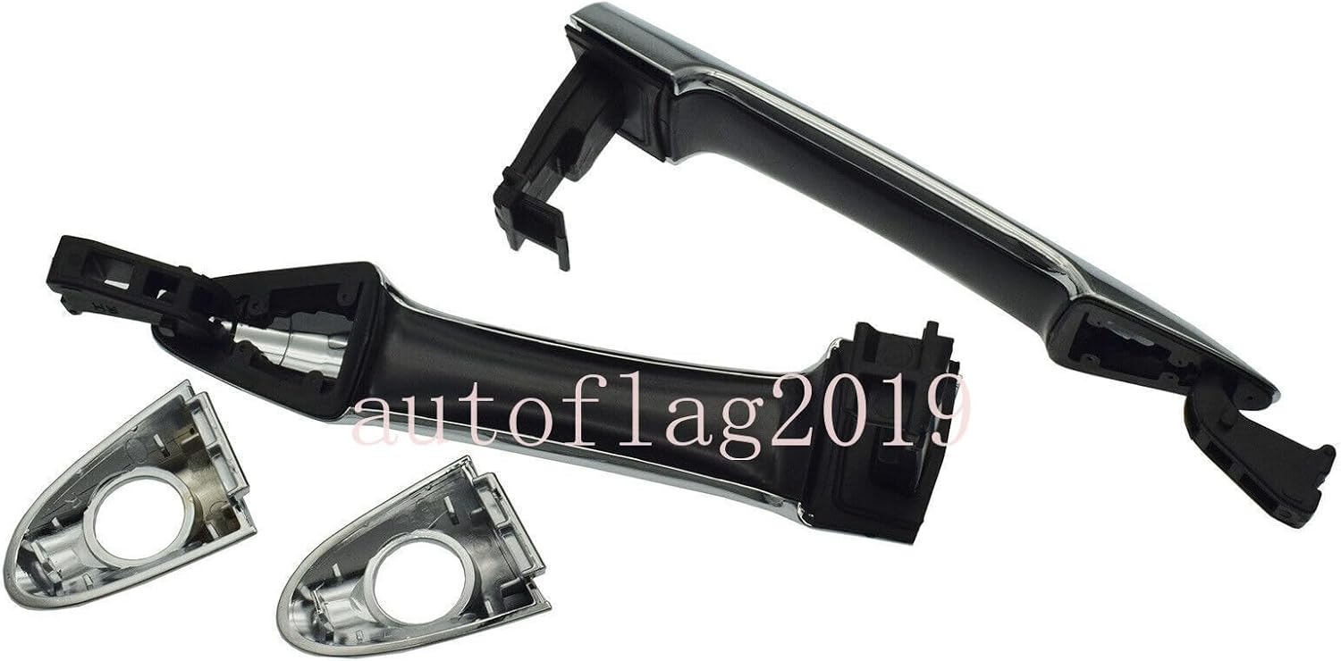 ya 2 8.15 Exterior Door Handle Chrome Pair Front LH and RH Suitable for Kia Picanto 2011-2016