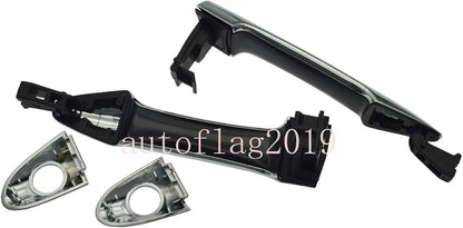 ya 2 8.15 Exterior Door Handle Chrome Pair Front LH and RH Suitable for Kia Picanto 2011-2016