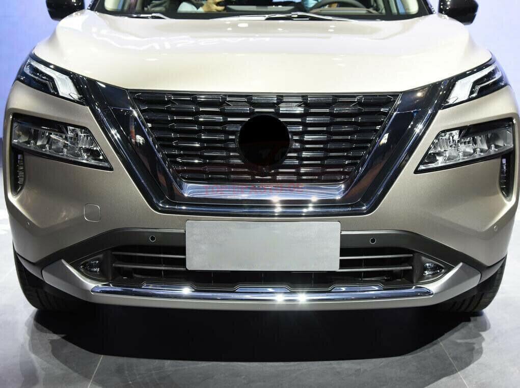 ya 6 8.14 for Nissan 2021-2024 Rogue Chrome Front and Rear Bumper Molding Cover Trims