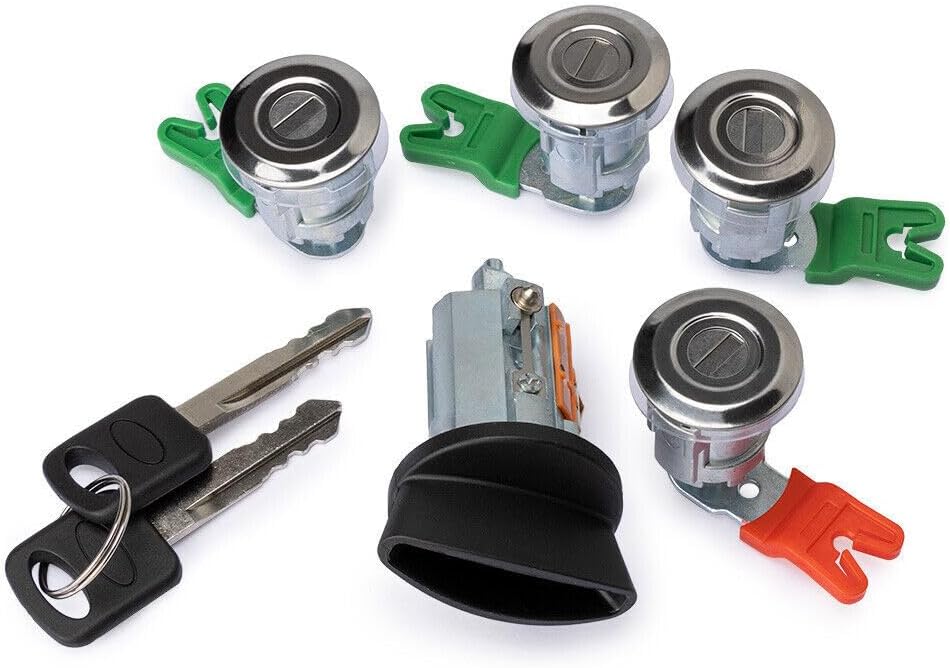 ya 11 9.14 baidi703369 Ignition Cylinder & 4 Door Lock Set for Ford Econoline Van E150 E250 E350