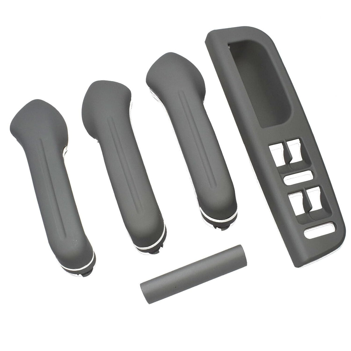 ya 4 8.8 Suitable for VW Golf MK4 Gray Interior Door Grab Handle Cover Switch Frame Decoration 5 Pieces