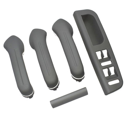 ya 4 8.8 Suitable for VW Golf MK4 Gray Interior Door Grab Handle Cover Switch Frame Decoration 5 Pieces