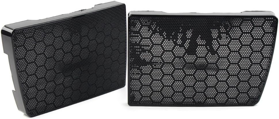 ya 11 9.14 baidiFit for Harley Street Road Electra Glide Saddlebag Lid Speaker Grills Covers 6X9