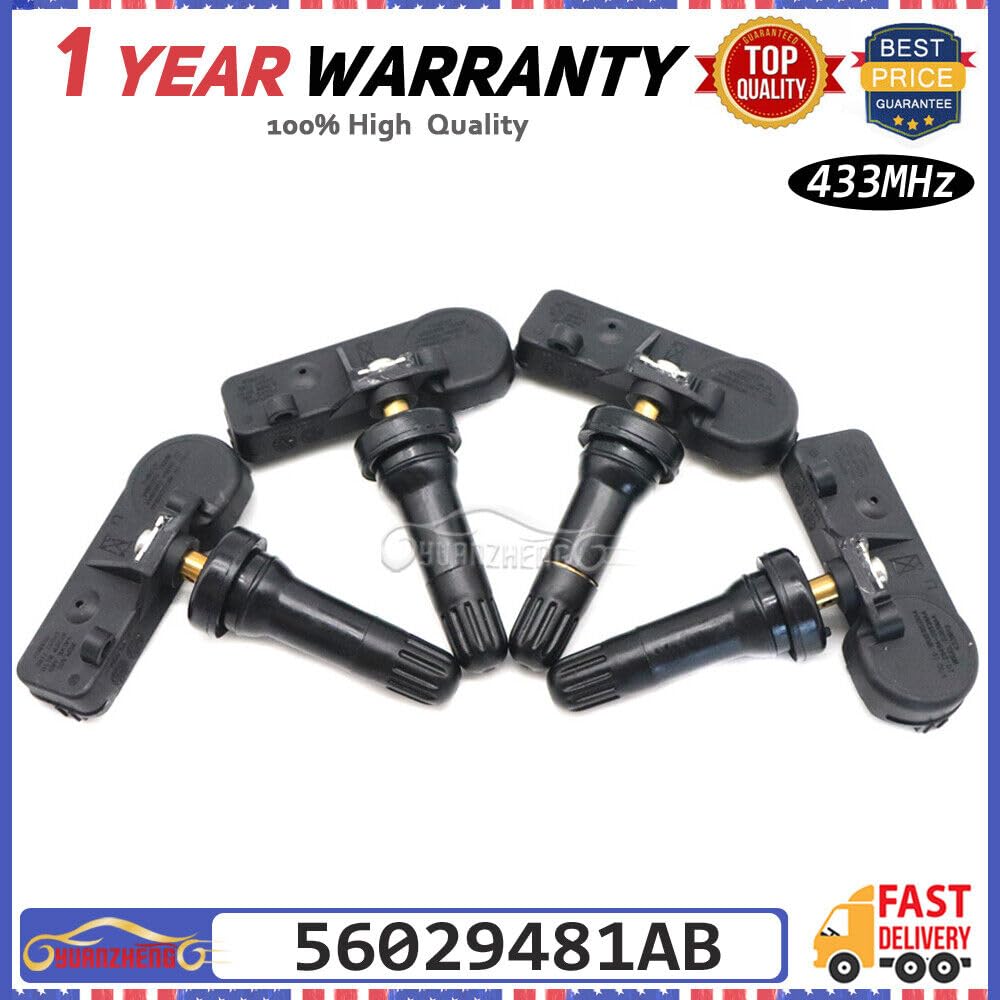 ya 4 8.8 4X 56029481AB TPMS Tire Pressure Sensor 433MHz for Dodge for Ram 1500 for Jeep Com for Man der 