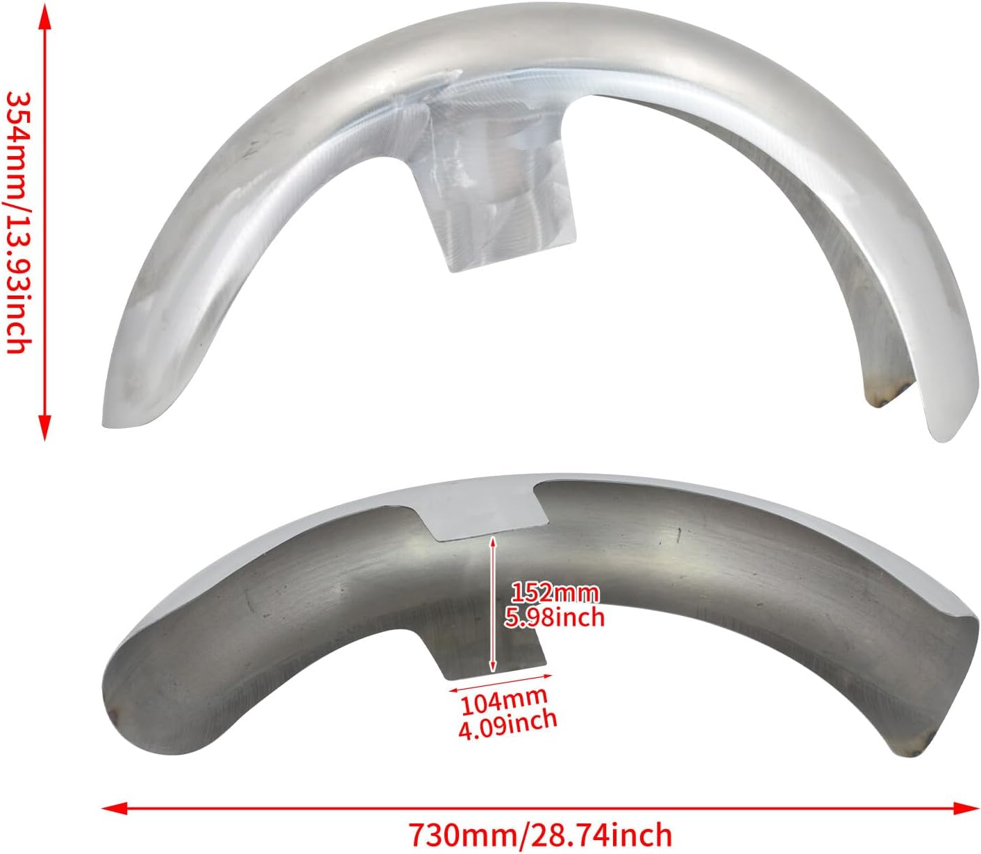 ya 7 8.24 baidi 120 R21 Wrap Front Unpainted Fender Fit for Harley Touring Glide FLH 1986-later