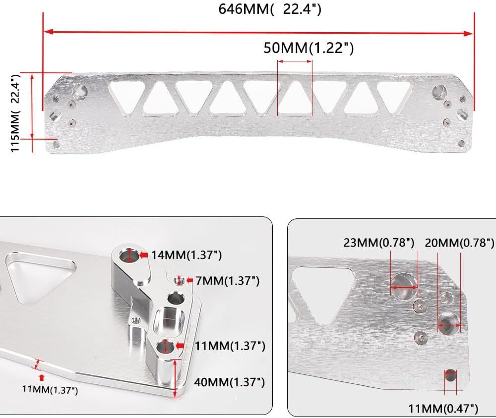 ya 9 10.24 Silver Rear Lower Control Arms Subf for Ram e Brace Tie Bar for 96-00 for Honda for Civic EK
