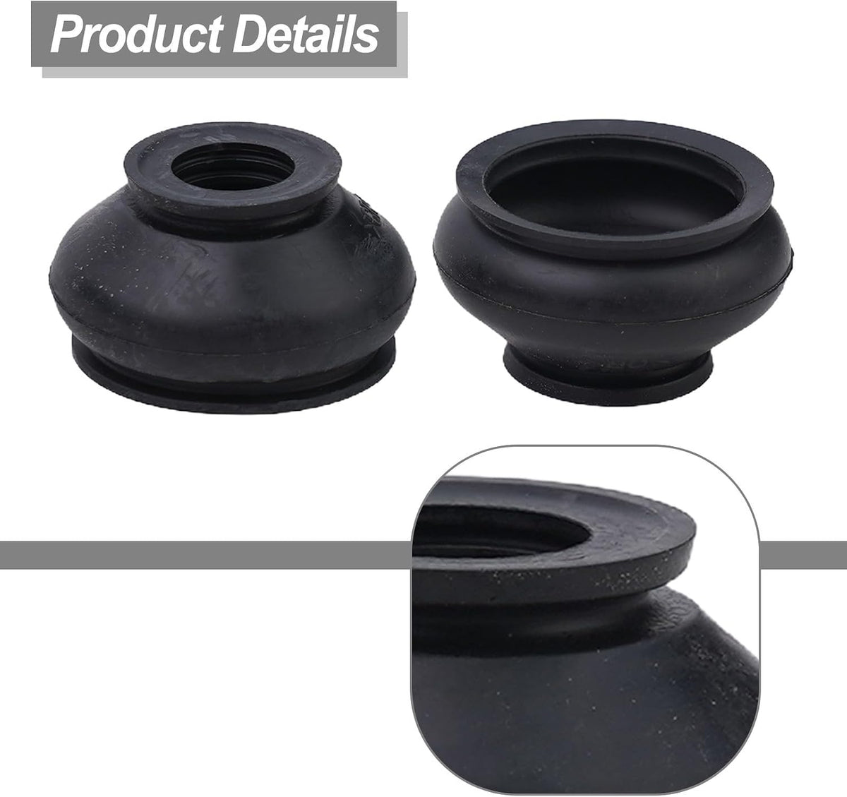 ya 4 8.14 2 Pcs Black Rubber Dust Cover And Ball Joint Boots Track Rod End