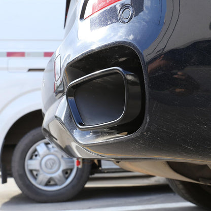 ya 6 8.24 baidi Smooth Black Steel Rear Tip Tailpipe for BMW X5 F15 X6 2014-18