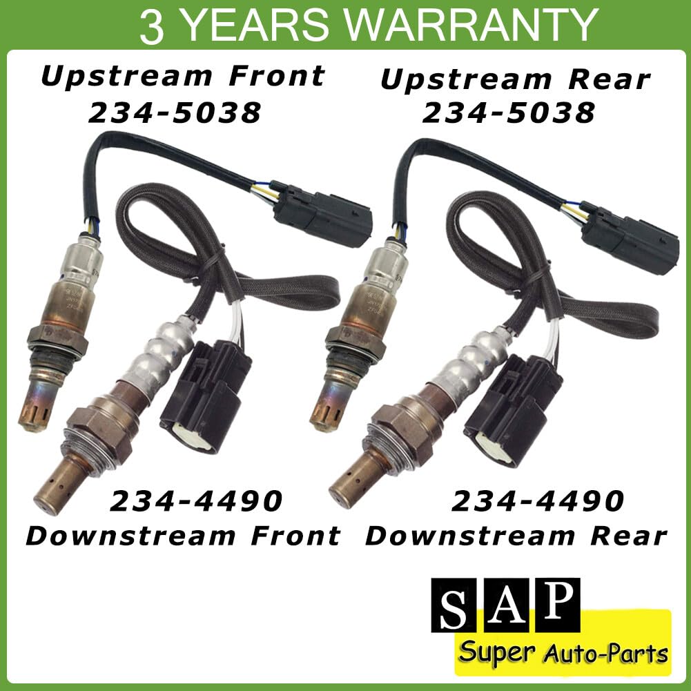 ya 4 8.8 4X Up+Downstream Oxygen Sensor for Ford F-150 3.7L Explorer 3.5L Escape 3.0L