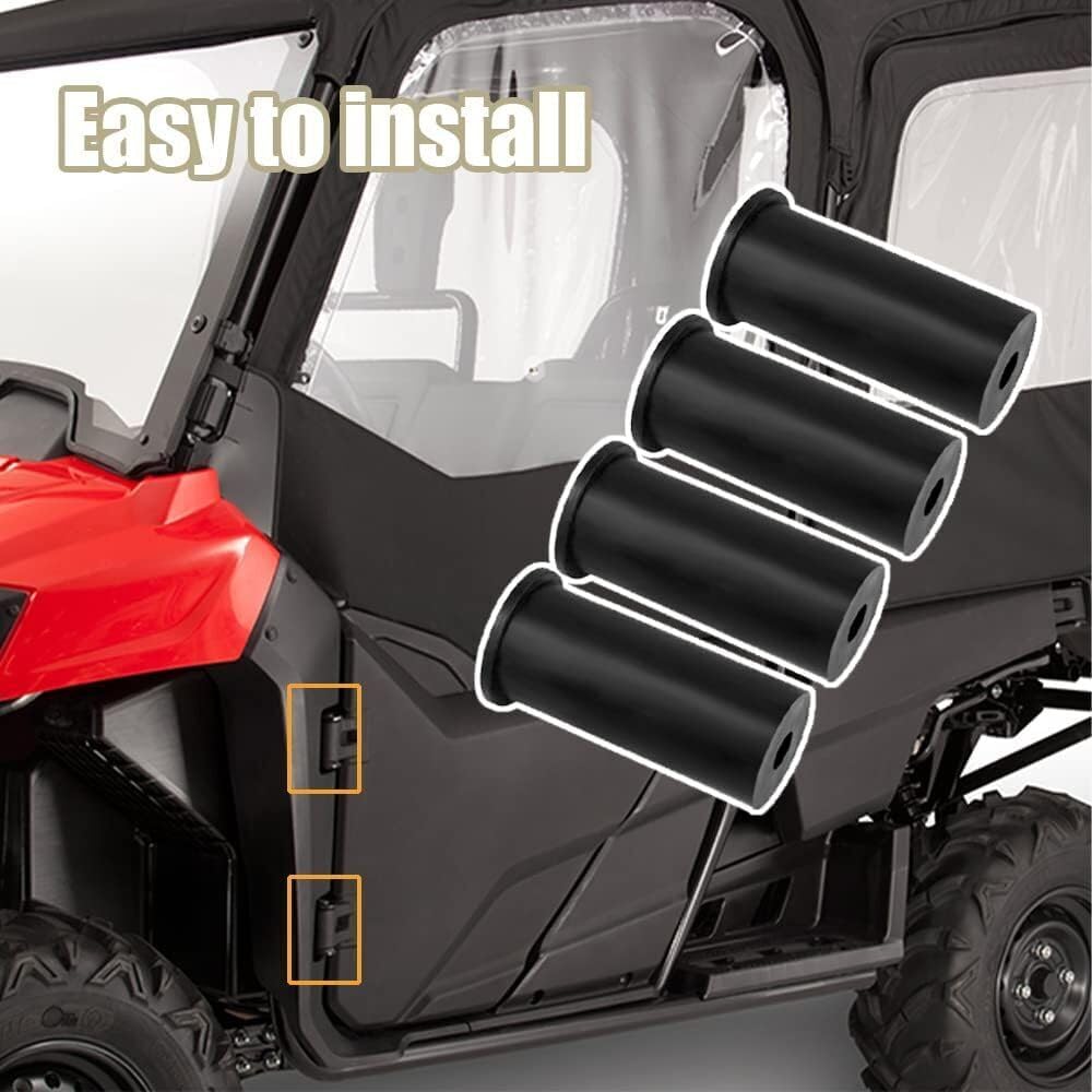 ya 6 8.24 baidi 4pcs Door Bushings Hinge Liners Kit for Honda Pioneer 2Door 1000-3 700-3 2 Door