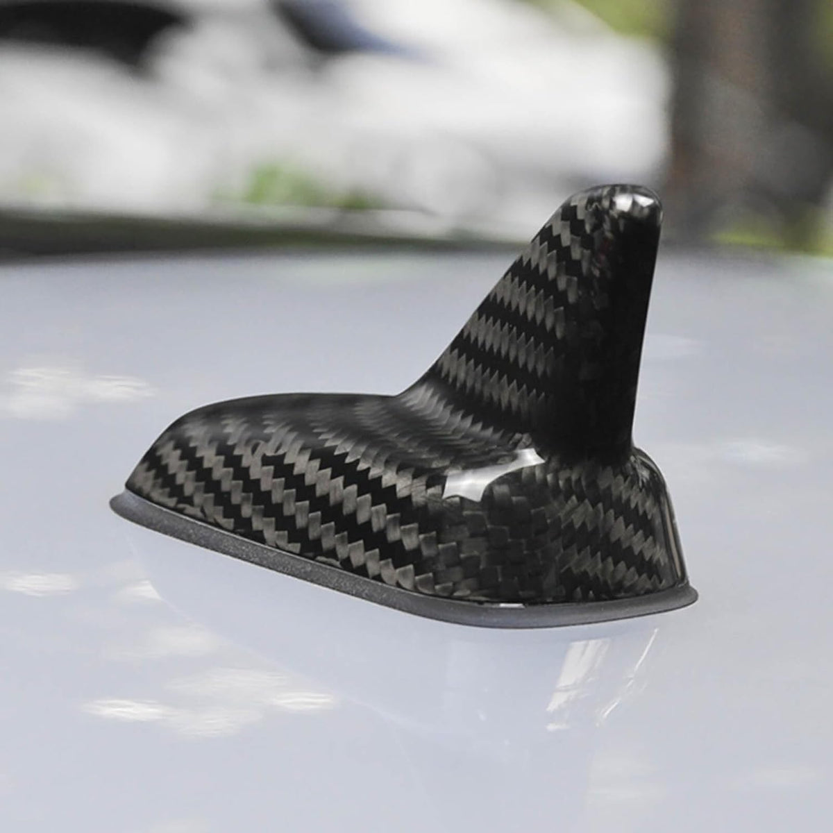 ya 14 9.20 zhengce Real Hard Dry Carbon Fiber Roof Shark Fin Antenna Cover Fits 15-21 for Golf-1
